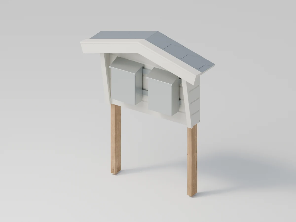 Postkassestativ · dobbel