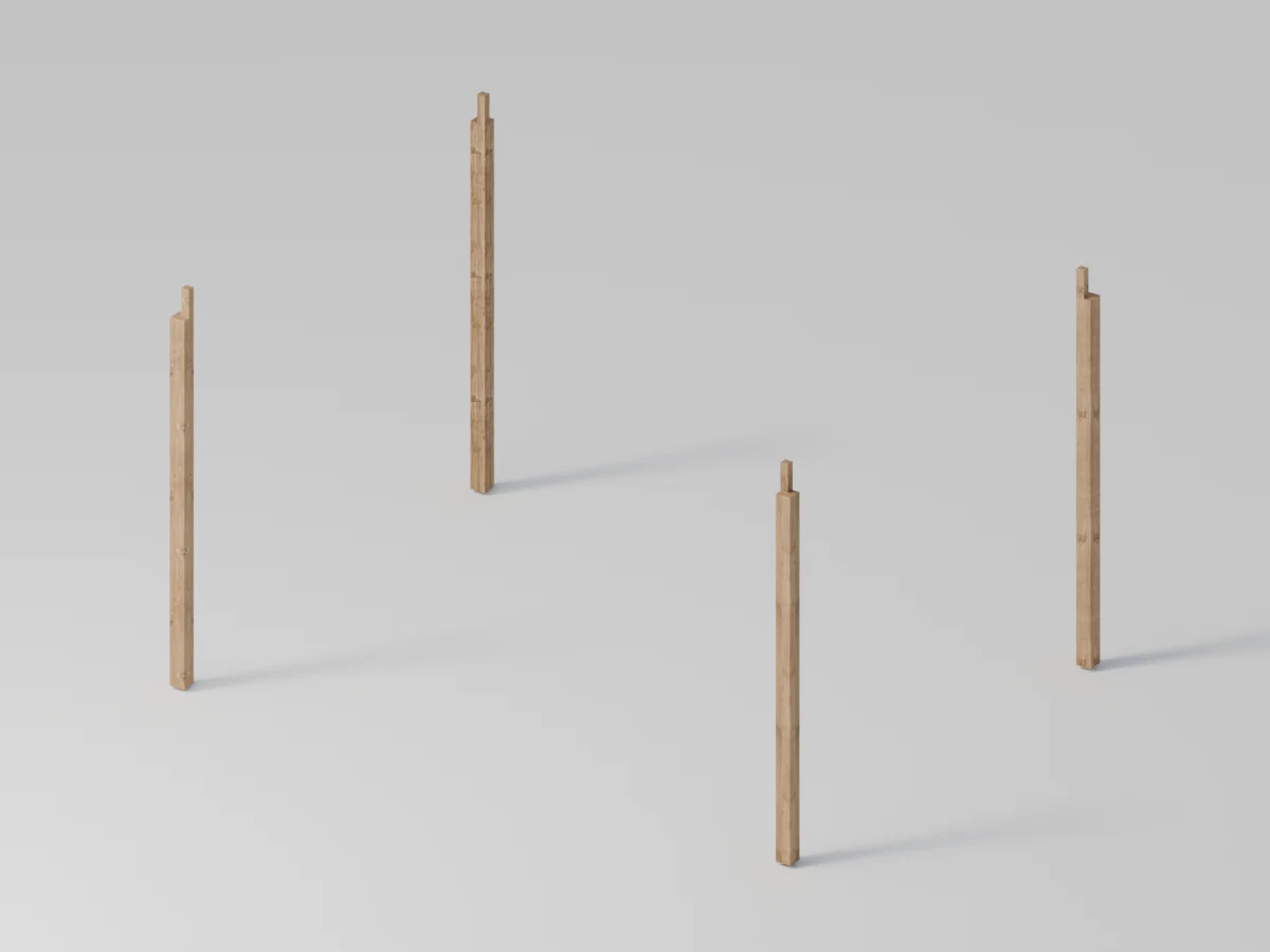 Pergola med innfelte overliggere