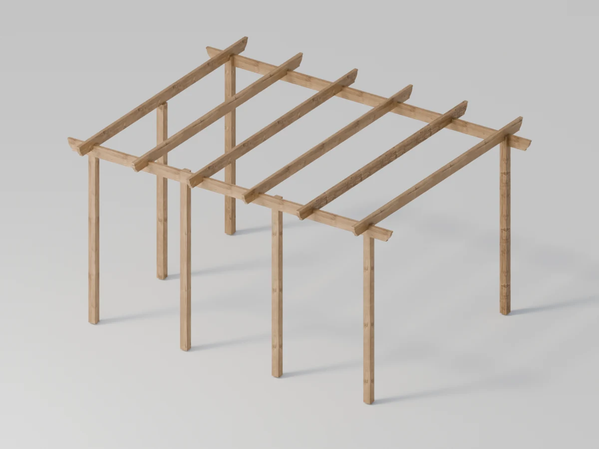 Pergola med skjermsider