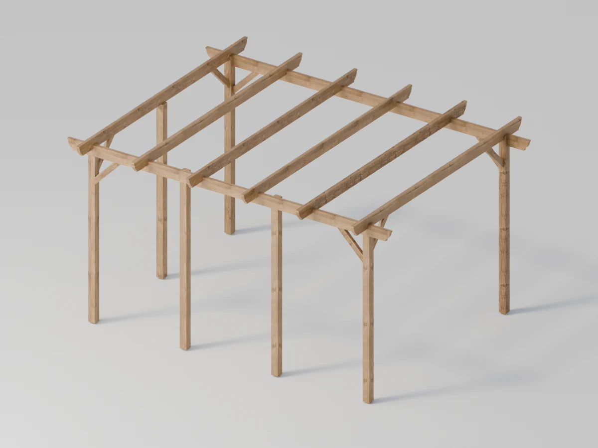 Pergola med skjermsider