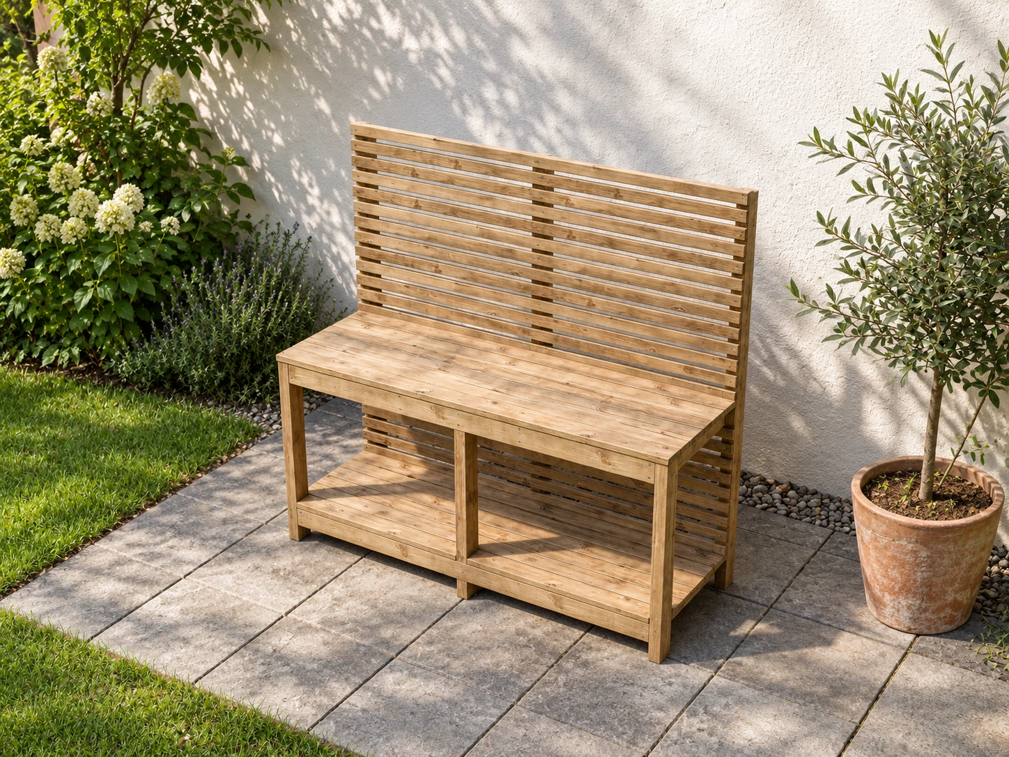 Utekjøkken med espalier